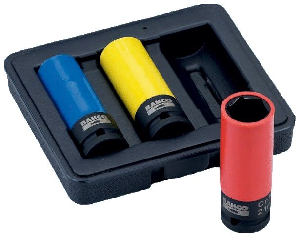 Galvučių komplektas Bahco BWSS12P3; 1/2''; 3 vnt.