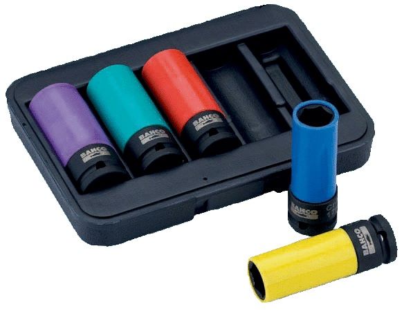 Galvučių komplektas Bahco BWSS12P5; 1/2''; 5 vnt.