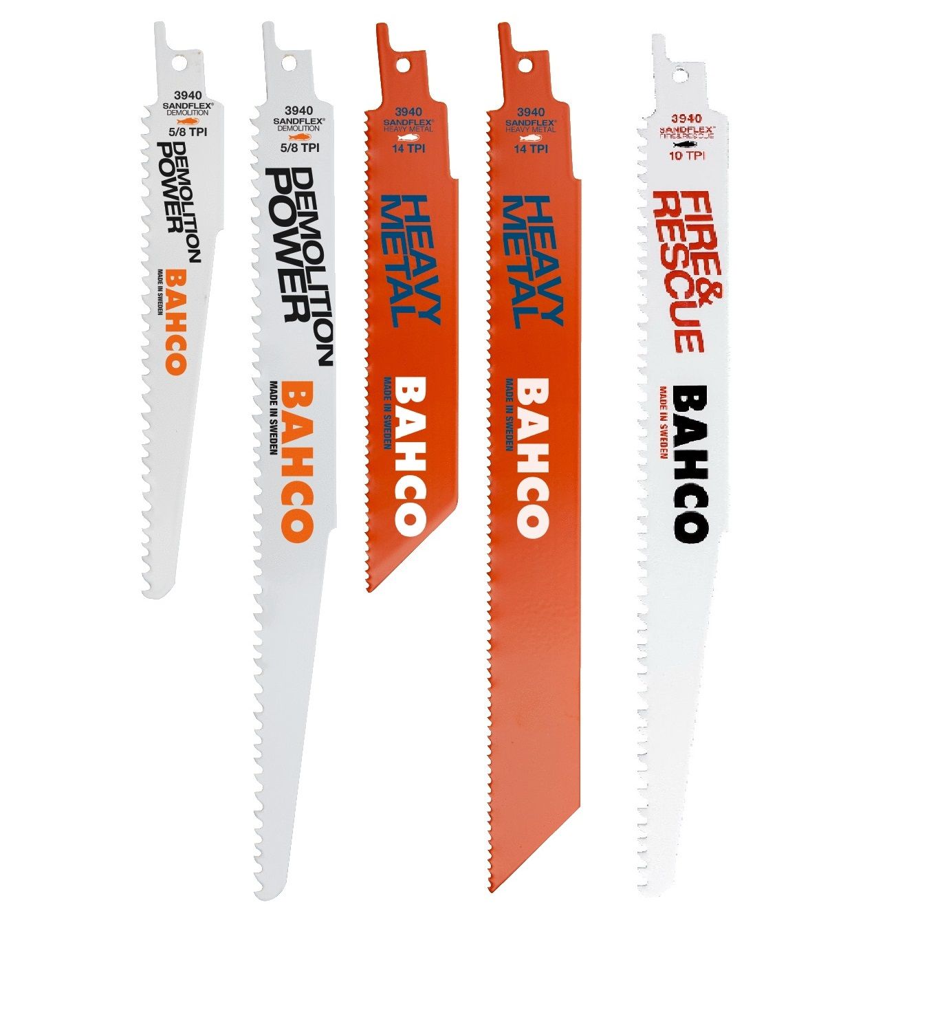 Pjūklelių komplektas Bahco 3940-HDD-SET-5P; 5 vnt.