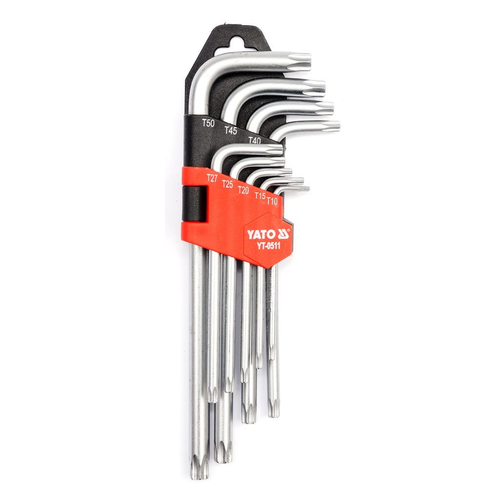 Raktų rinkinys Yato YT-0511; Torx; 9 vnt.