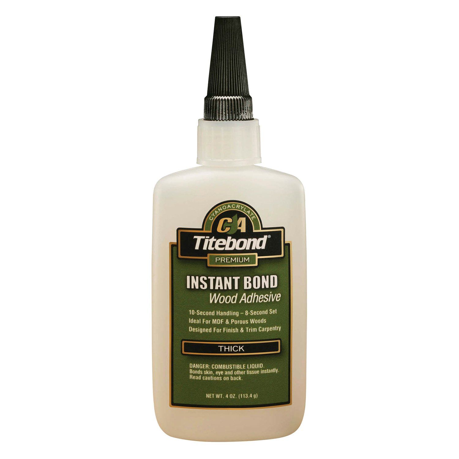 Universalūs momentiniai klijai Titebond Instant Bond Thick; 118 ml; klampūs