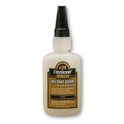 Universalūs momentiniai klijai Titebond Instant Bond Thin; 56,8 ml 