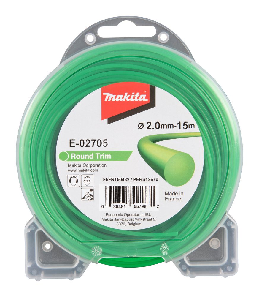 Pjovimo gija Makita 2,0 mm/15 m; apvali
