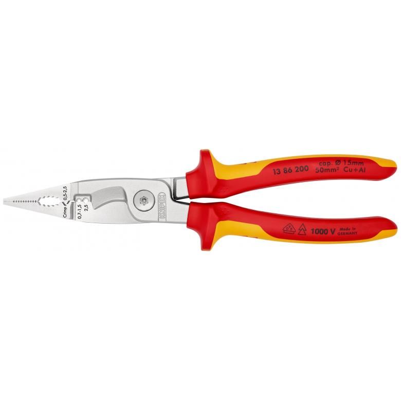 Elektriko replės Knipex VDE 1386200; 200 mm 