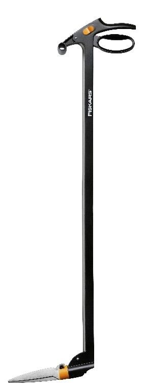 Žolės žirklės su specialia pavara Fiskars Servo-System 113690; ilgos