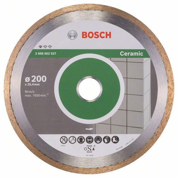 Deimantinis pjovimo diskas Bosch PROFESSIONAL FOR CERAMIC; 200 mm 