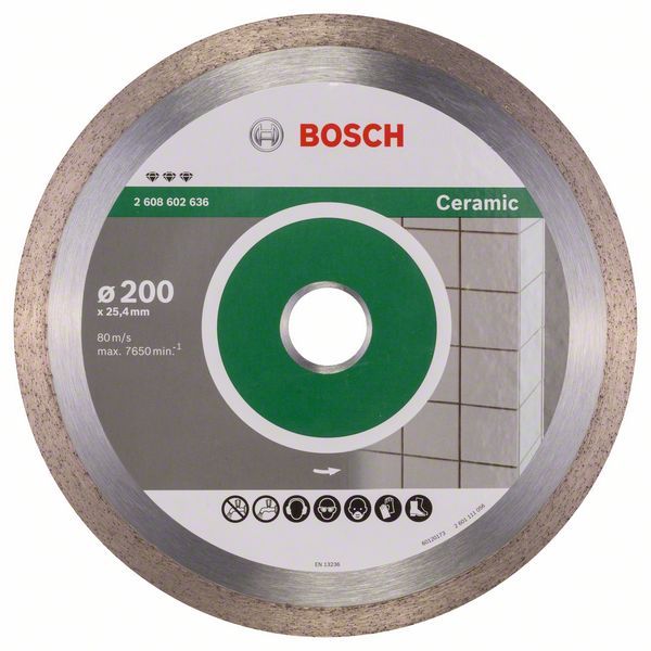 Deimantinis pjovimo diskas Bosch PROFESSIONAL FOR CERAMIC; 200x25,4 mm