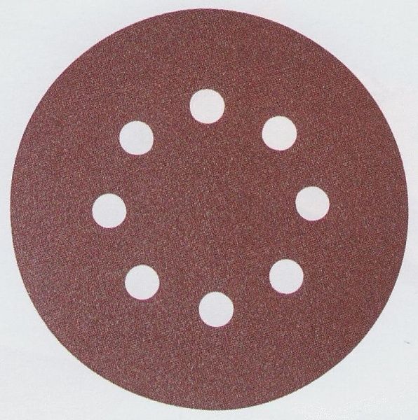 Šlif. popierius Velcro Backed 125 mm; K60; 10 vnt.