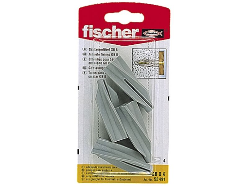 Nailoninis kaištis Fischer GB 8; 8 vnt.