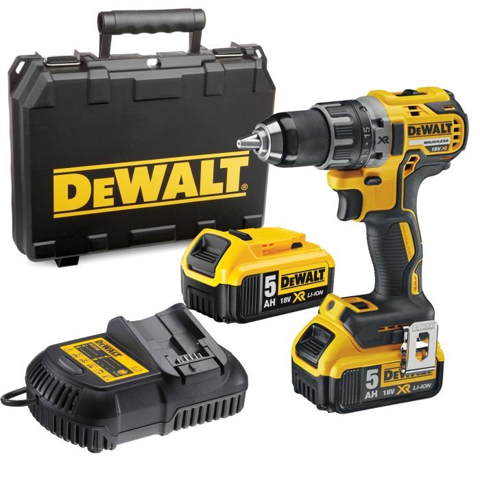 Suktuvas-gręžtuvas DeWalt DCD791P2; 18 V; 2x5,0 Ah akum.