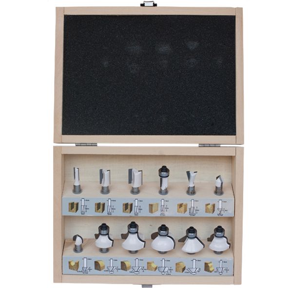 Frezų rinkinys D-53556; 12 vnt.