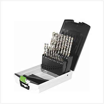 Grąžtų komplektas metalui Festool HSS D 1-10 Sort/19x; 1-10 mm; 19 vnt.