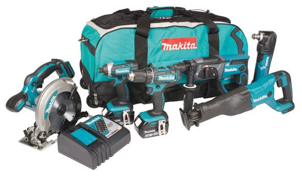 Įrankių rinkinys Makita DLX6038T (DDF482 + DTD152 + DHR202 + DSS610 + DJR186 + DTM51);&nbsp;18 V; 3x5,0 Ah akum.
