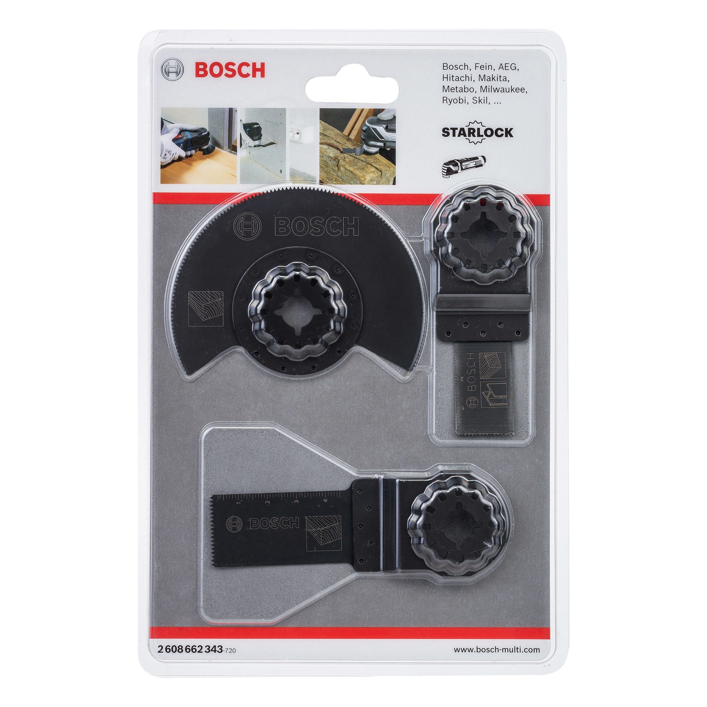 Priedų rinkinys Bosch 2608662343; 3 vnt.