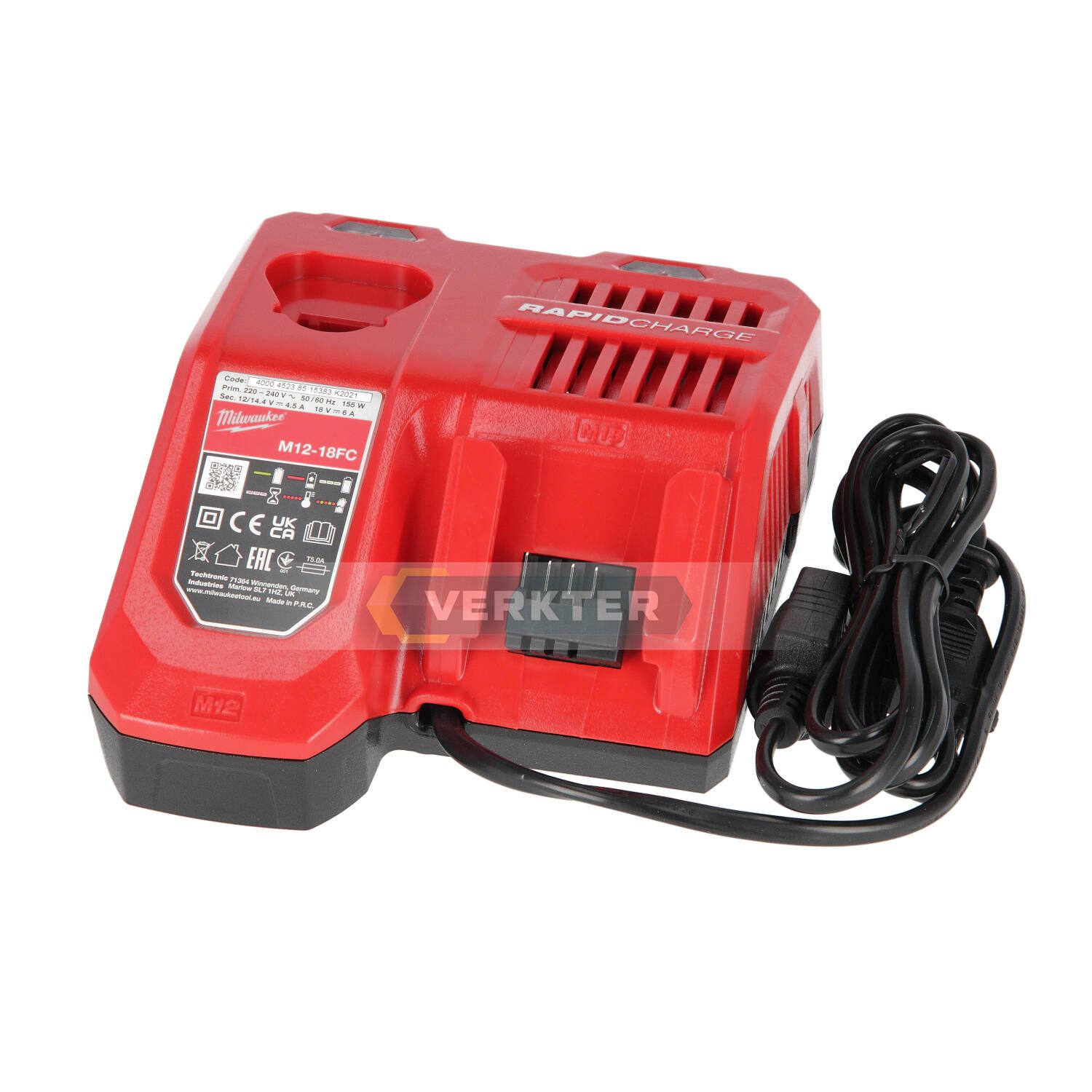 Greitas pakrovėjas Milwaukee M12-18 FC; 12-18 V