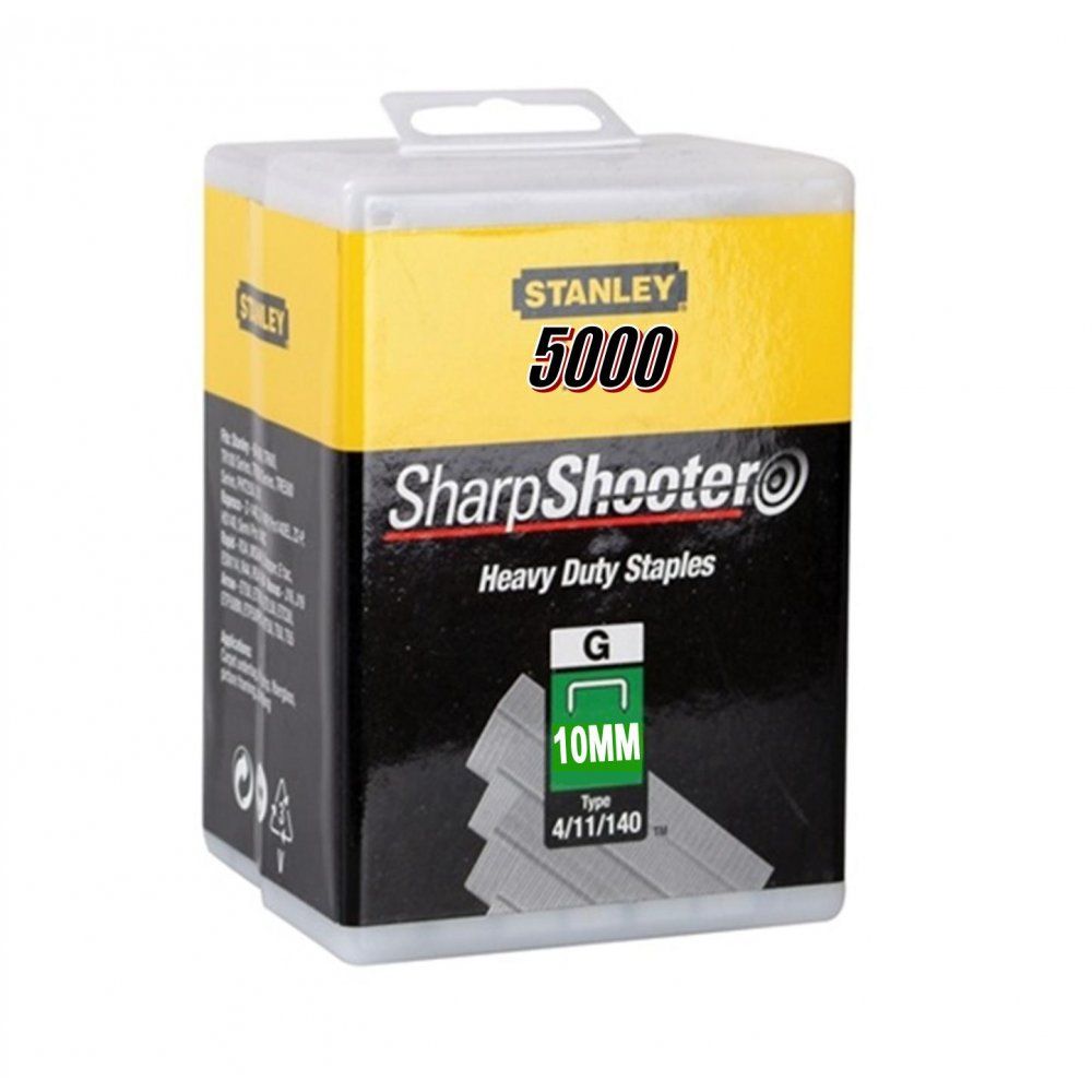 Kabės Stanley 1-TRA706-5T; 10 mm; 5000 vnt.; tipas 4/11/140; galvanizuotos