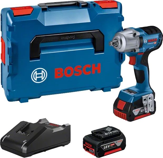 Smūginis veržliasukis Bosch GDS 18V-450 HC Professional; 18 V; 2x5,0 Ah akum.