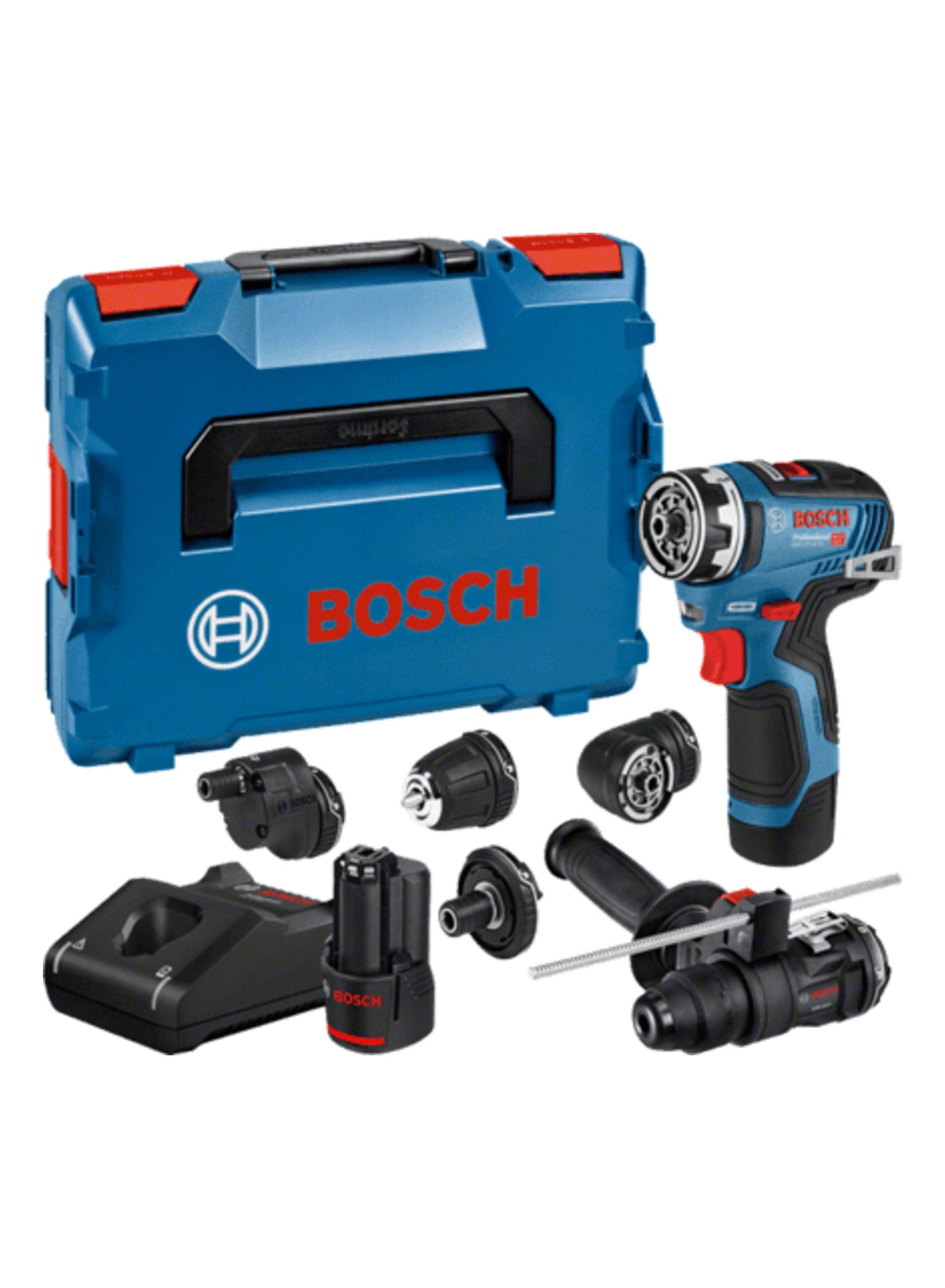 Suktuvas-gręžtuvas Bosch GSR 12V-35 FC Professional; 12 V; 2x3,0 Ah akum.