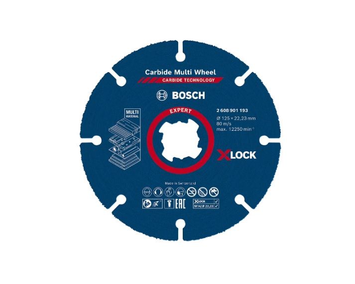 Pjovimo diskas Bosch 2608901193; 125x22,23 mm; X-Lock
