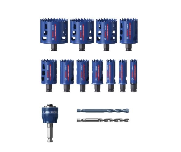 Gręžimo karūnų komplektas Bosch 2608900448; 14 vnt.