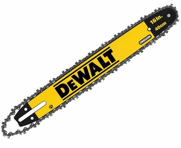 Grandininio pjūklo pjovimo juosta DeWalt DT20660-QZ; 16''; 40 cm; 3/8''; 1,1 mm + grandinė