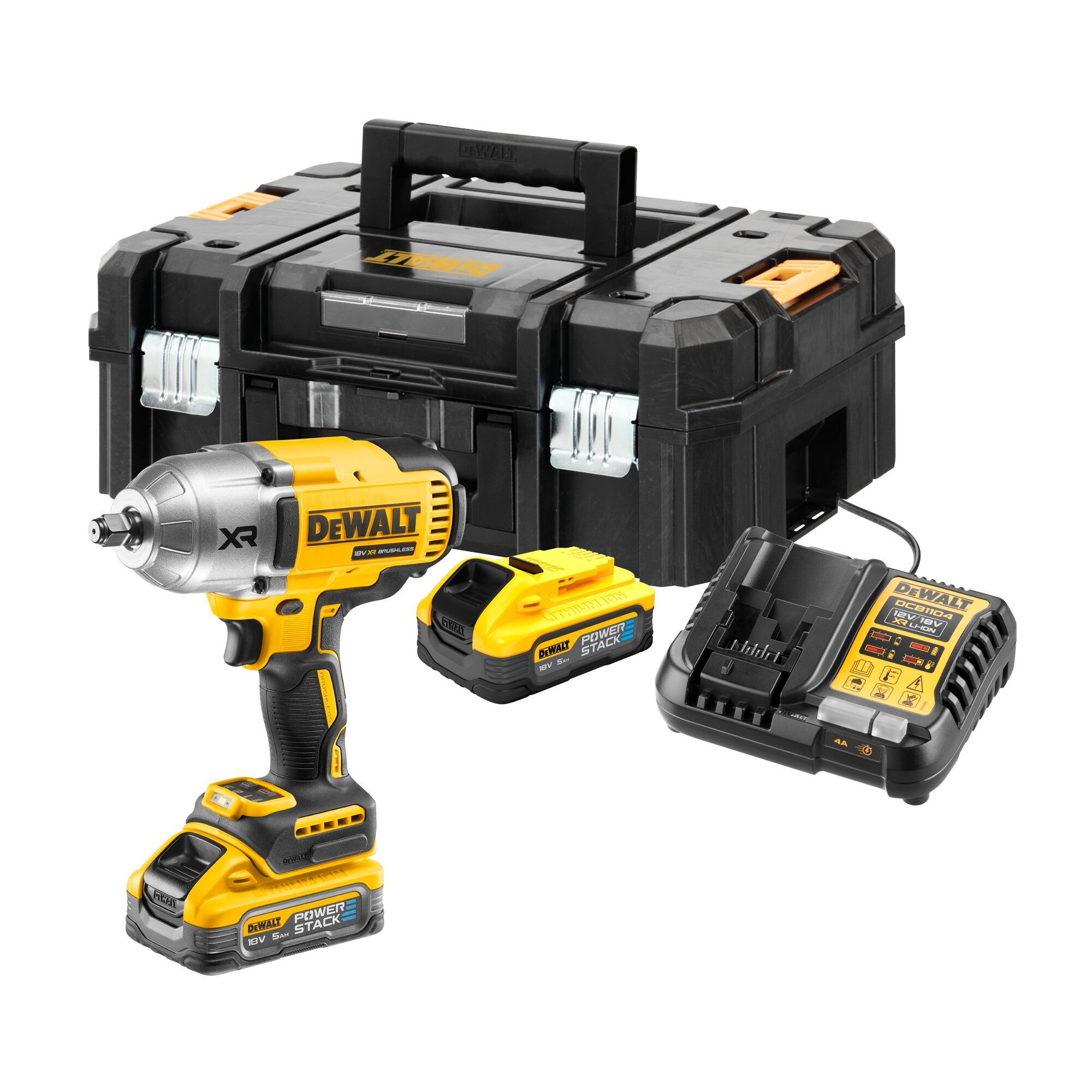 Smūginis veržliasūkis DeWalt DCF900H2T-QW; 18 V; 2x5,0 Ah akum.