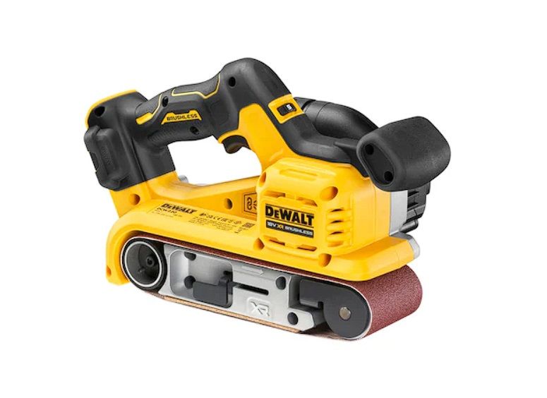 Juostinis šlifuoklis DeWalt DCW220N-XJ; 18 V (be akumuliatoriaus ir pakrovėjo)
