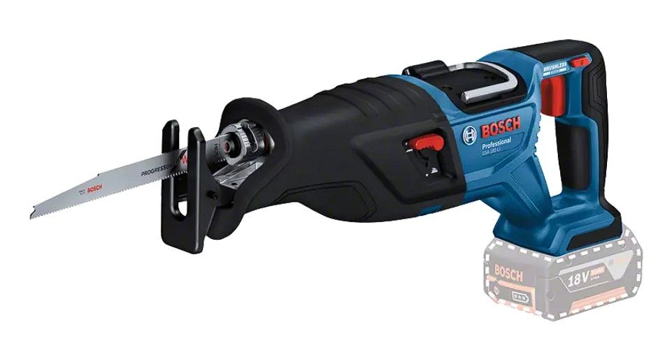 Akumuliatorinis tiesinis pjūklas Bosch GSA 185-LI Professional; 18 V (be akumuliatoriaus ir pakrovėjo)