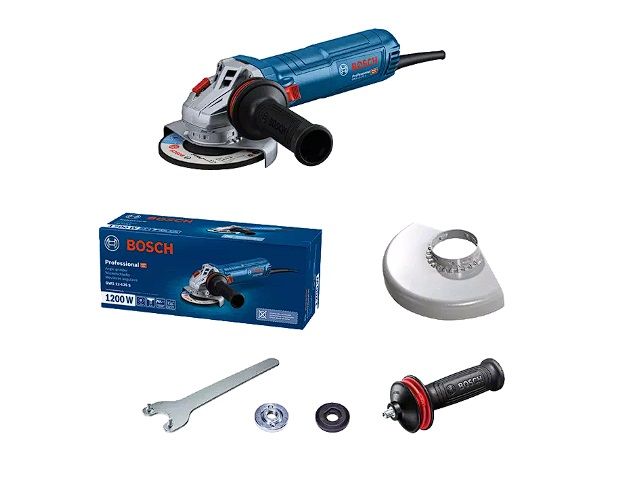 Kampinis šlifuoklis Bosch GWS 12-125 S Professional; 1200 W