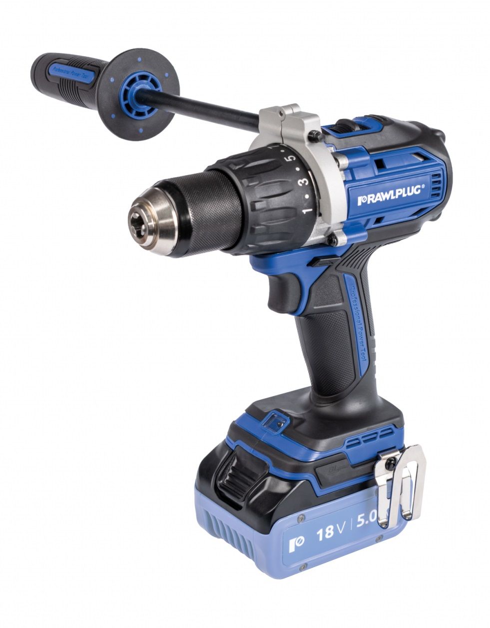 Suktuvas-gręžtuvas RawlPlug R-PDD18-P100-S; 18 V (be akumuliatoriaus ir ...