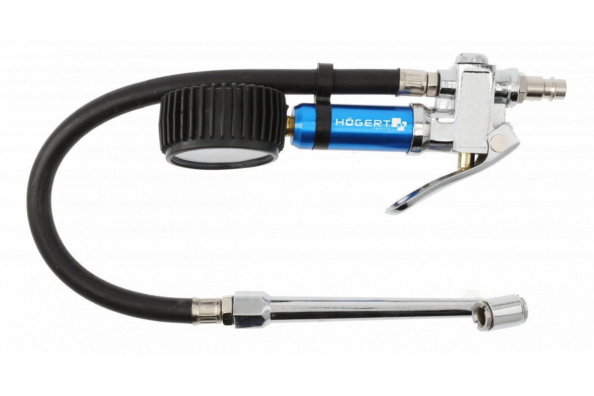 Padangų pūtimo pistoletas su manometru Hogert HT4R758