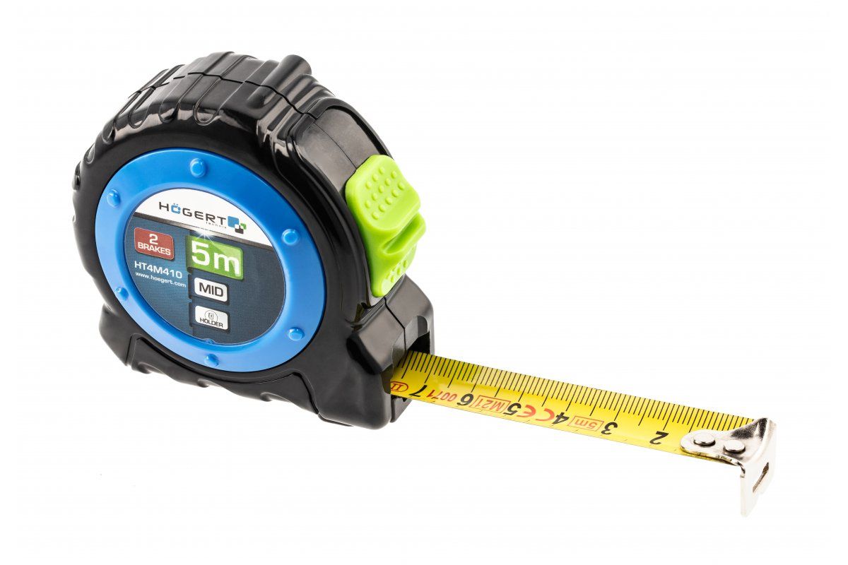 Matavimo ruletė Hogert HT4M410; 19 mm; 5 m