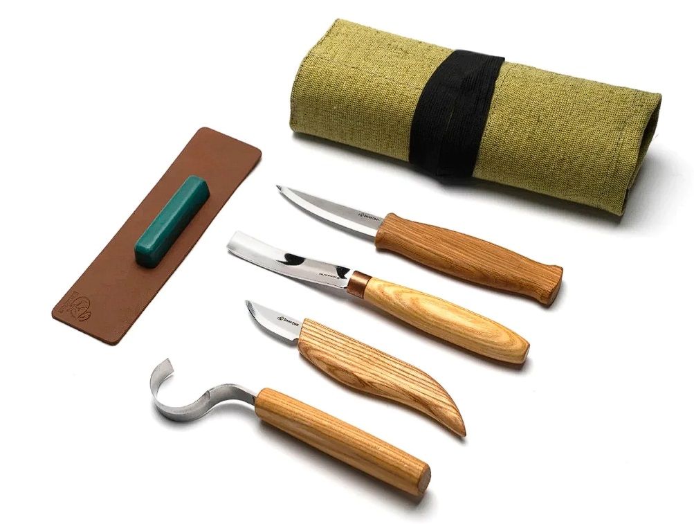 Drožinėjimo rinkinys BeaverCraft S43; 6 vnt.; šaukštų ir kitų medienos gaminių...