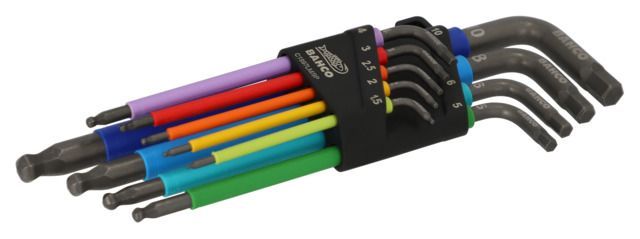 Šešiakampių raktų rinkinys Bahco C1997LM/9P; 1,5-10 mm; 9 vnt.