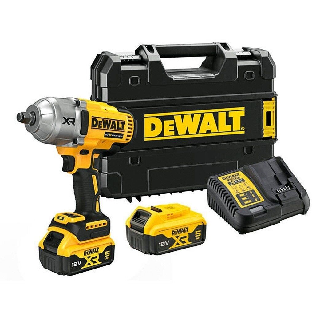 Smūginis veržliasūkis DeWalt DCF900P2T-QW; 18 V; 2x5,0 Ah akum.