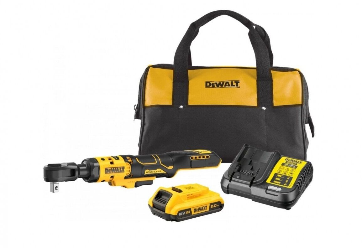 Akumuliatorinė terkšlė DeWalt DCF512D1-QW; 95 Nm; 1/2''; 18 V; 1x2,0 Ah akum.