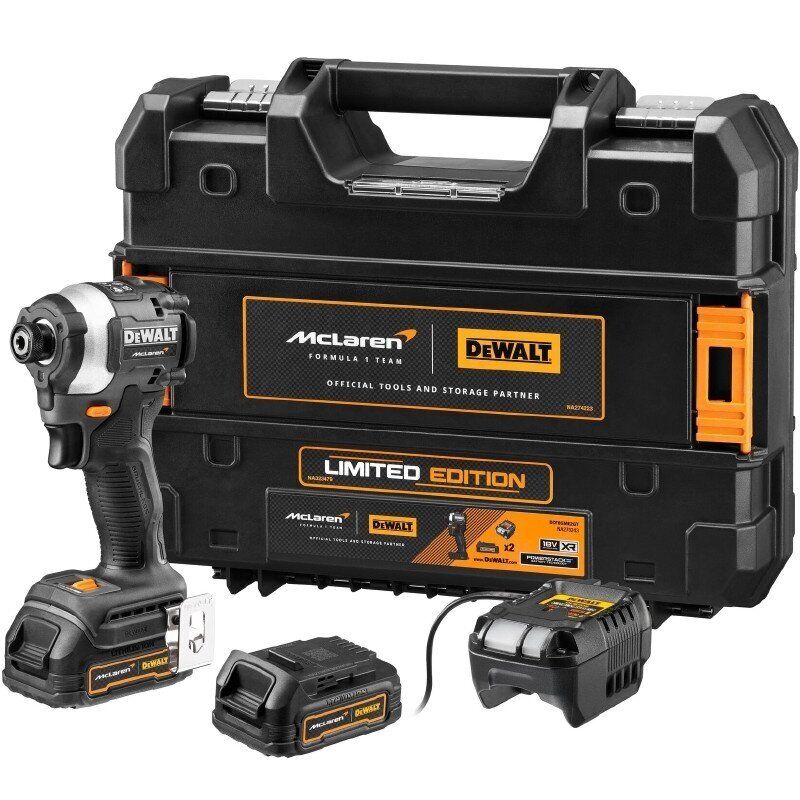 Smūginis veržliasūkis DeWalt DCF85ME2GT-QW; 18 V; 2x1,7 Ah akum.