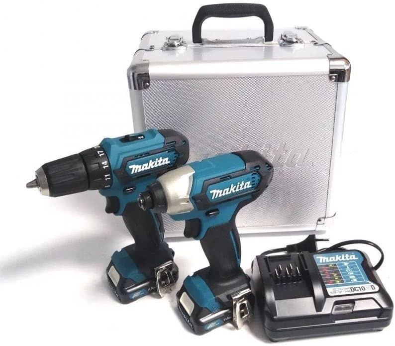 Įrankių rinkinys Makita CLX224X (DF333D + TD110D); 12 V; 2x1,5 Ah akum.