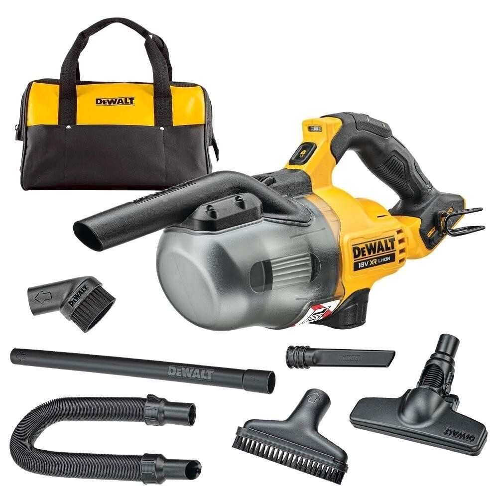 Akumuliatorinis dulkių siurblys DeWalt DCV501LN-XJ; 18 V (Be akumuliatoriaus ir pakrovėjo)