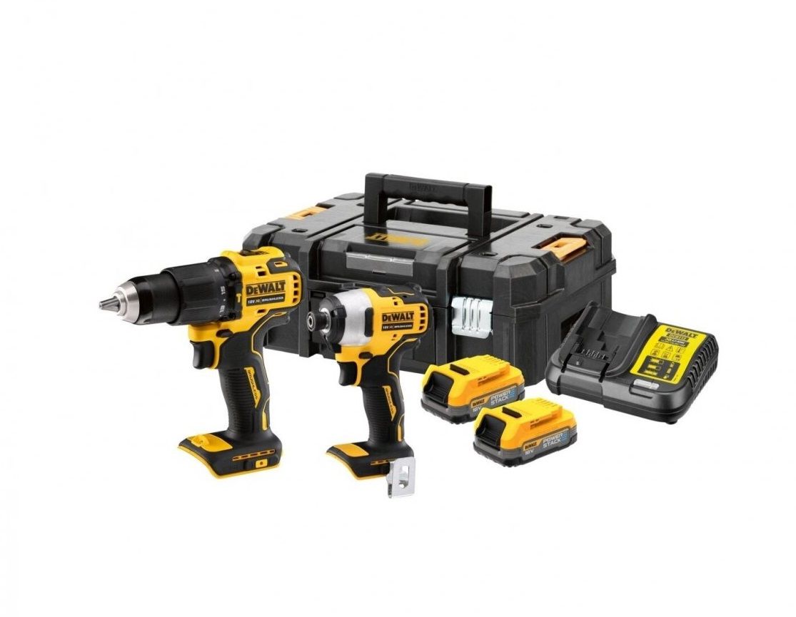 Įrankių rinkinys DeWalt DCK2062E2T-QW (DCD709 + DCD809); 18 V; 2x1,7 Ah akum.