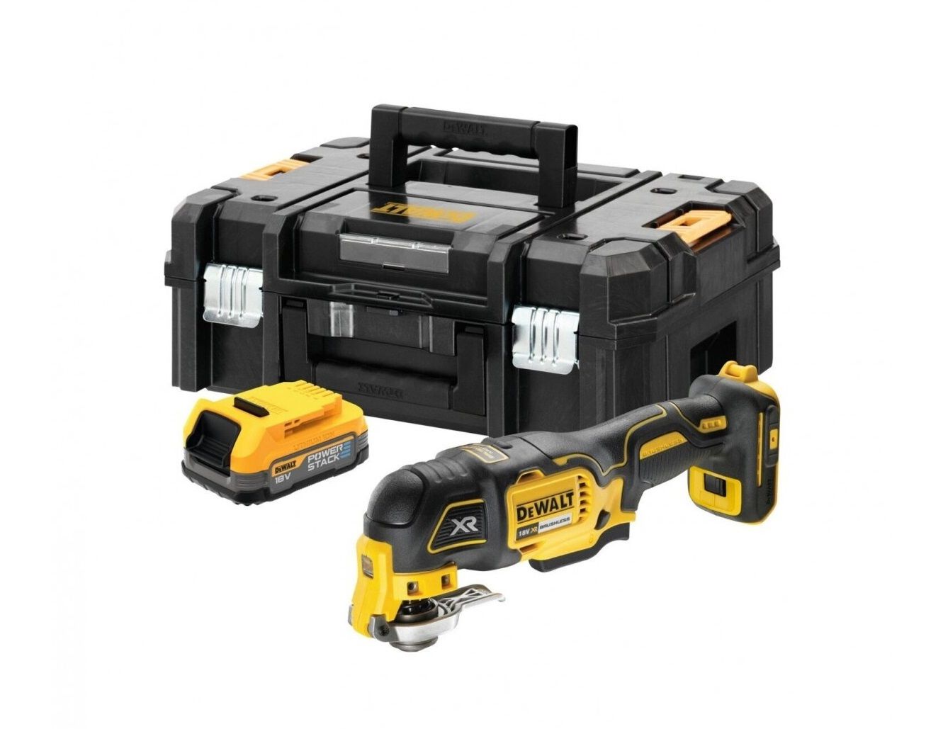 Daugiafunkcinis įrankis DeWalt DCS356E1T-XJ; 18 V; 1x1,7 Ah akum.