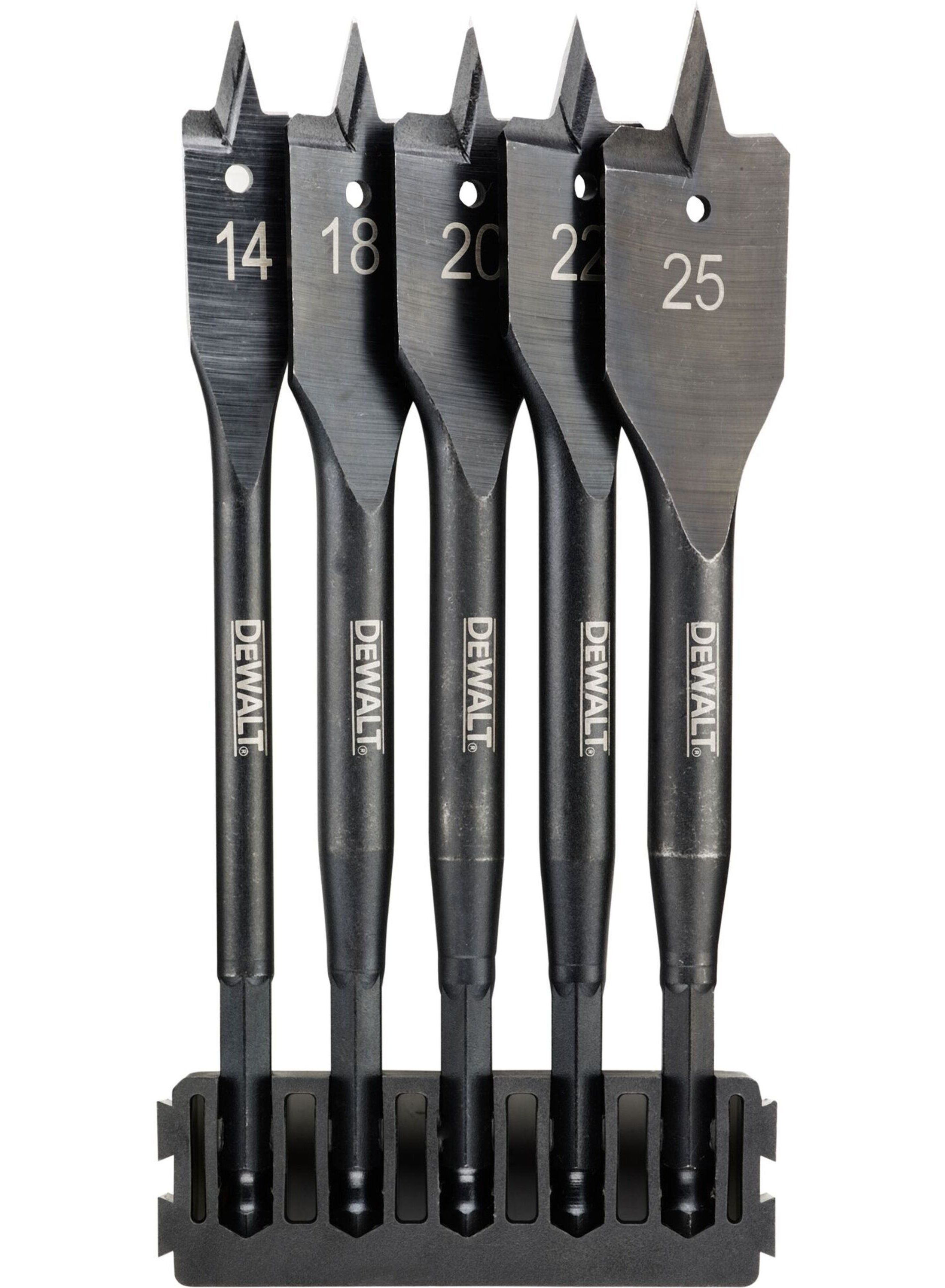 Plunksninių grąžtų rinkinys medienai DeWalt DT70833-QZ; 14-25 mm; 5 vnt.