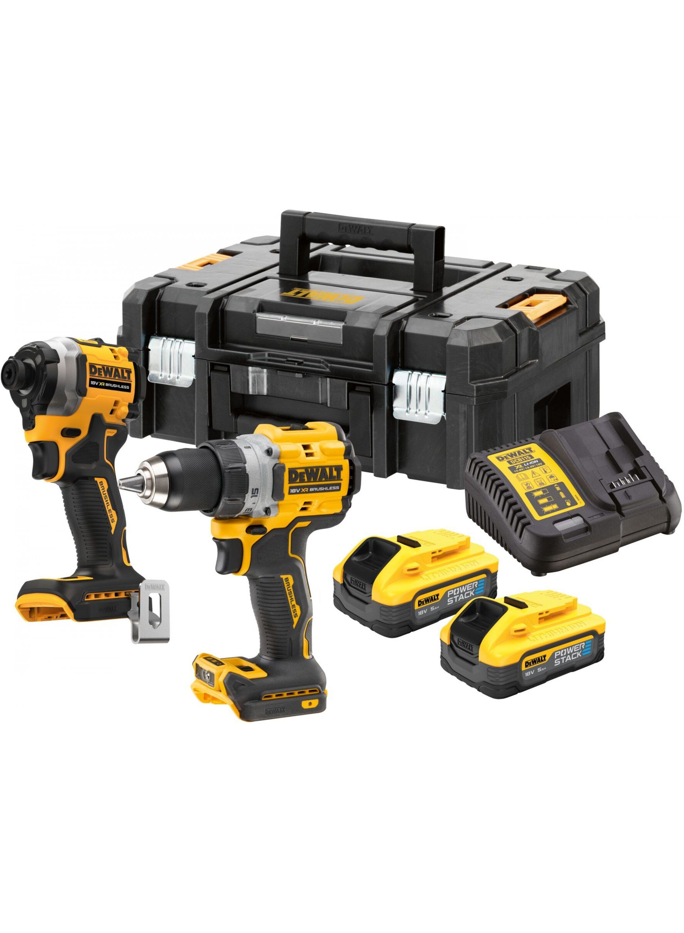 Įrankių rinkinys DeWalt (DCD800 + DCF850); 18 V; 2x5,0 Ah akum.