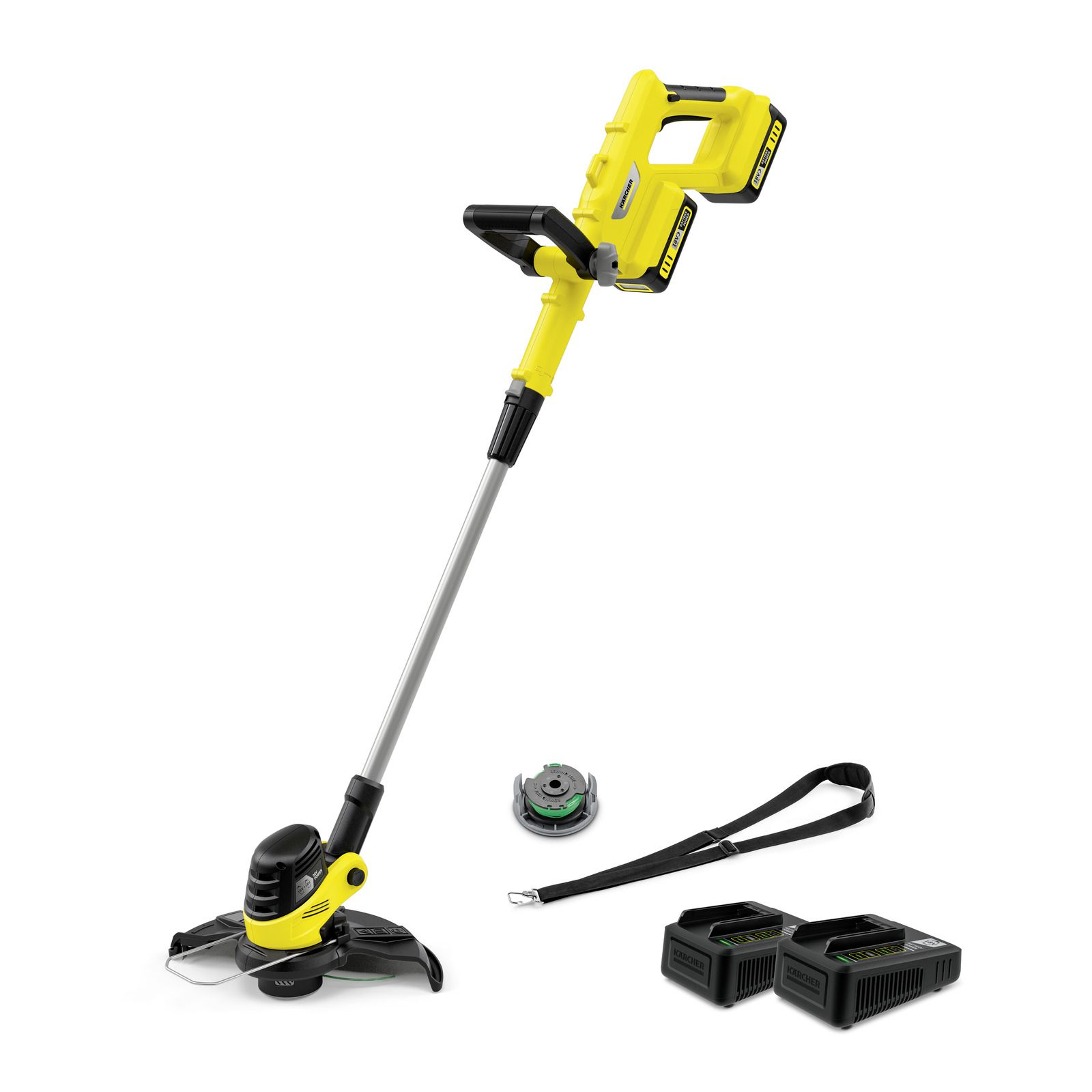 Akumuliatorinė žoliapjovė Karcher LTR 3-18 Dual Battery Set; 2x18 V; 2x2,0 Ah akum.