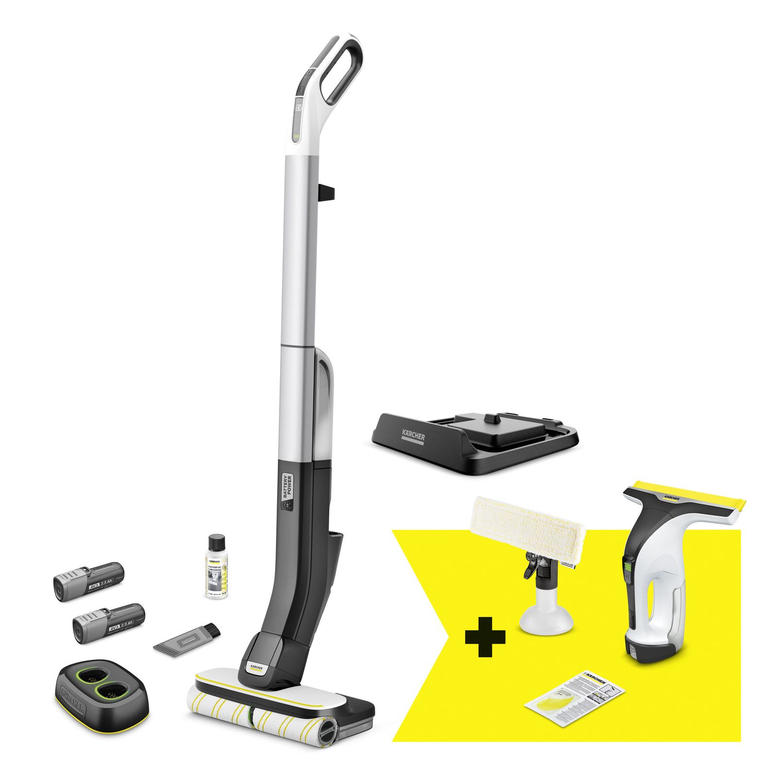 Grindų plovimo mašina Karcher FC 4-4 + WV 4-4 SET