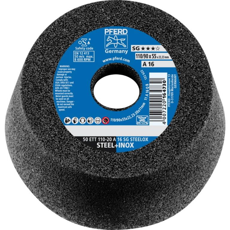 Šlifavimo puodelis PFERD 164730; 110x55x22,23 mm