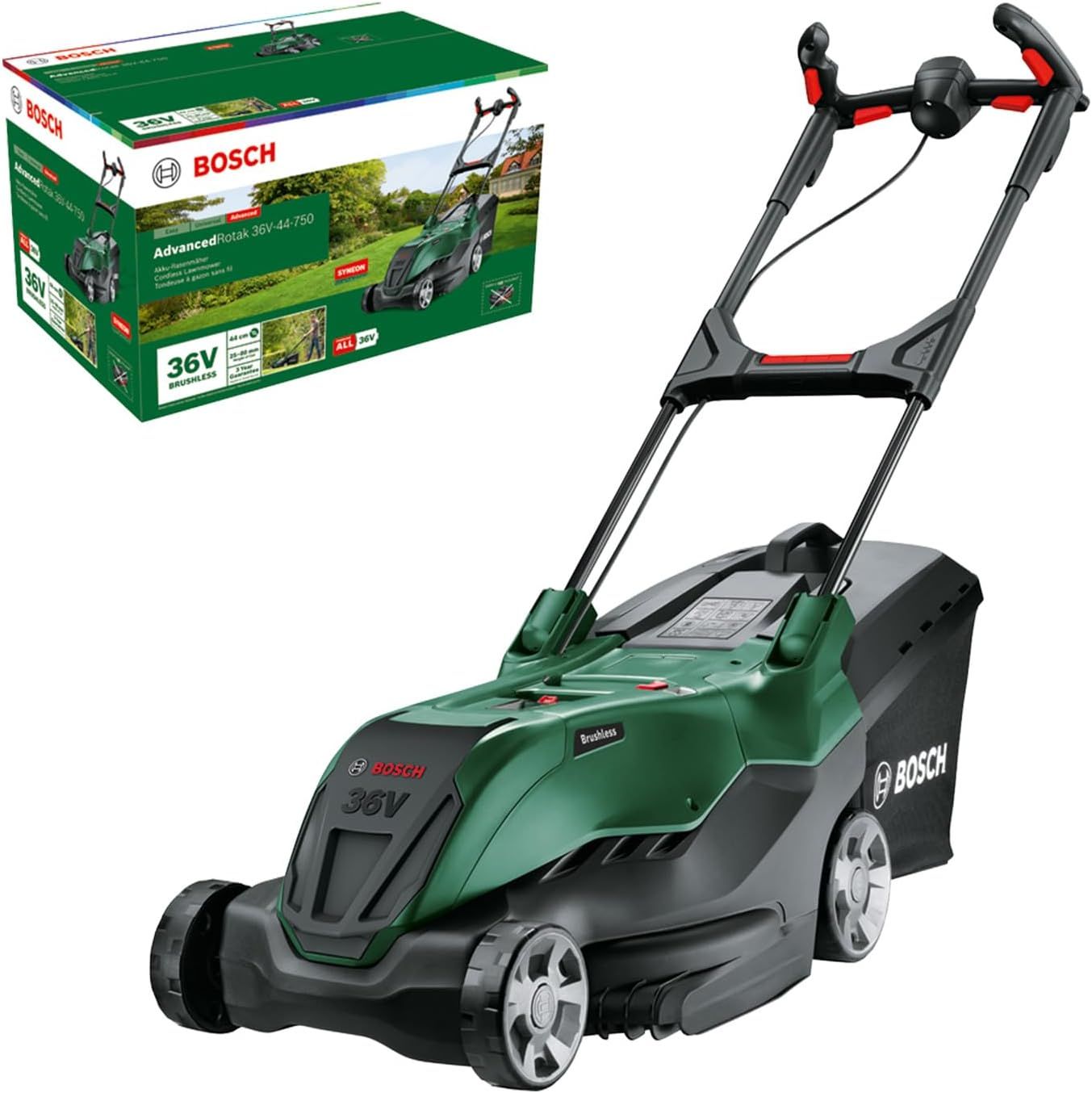 Vejapjovė Bosch AdvancedRotak 36V-44-750; 36 V (be akumuliatoriaus ir pakrovėjo)