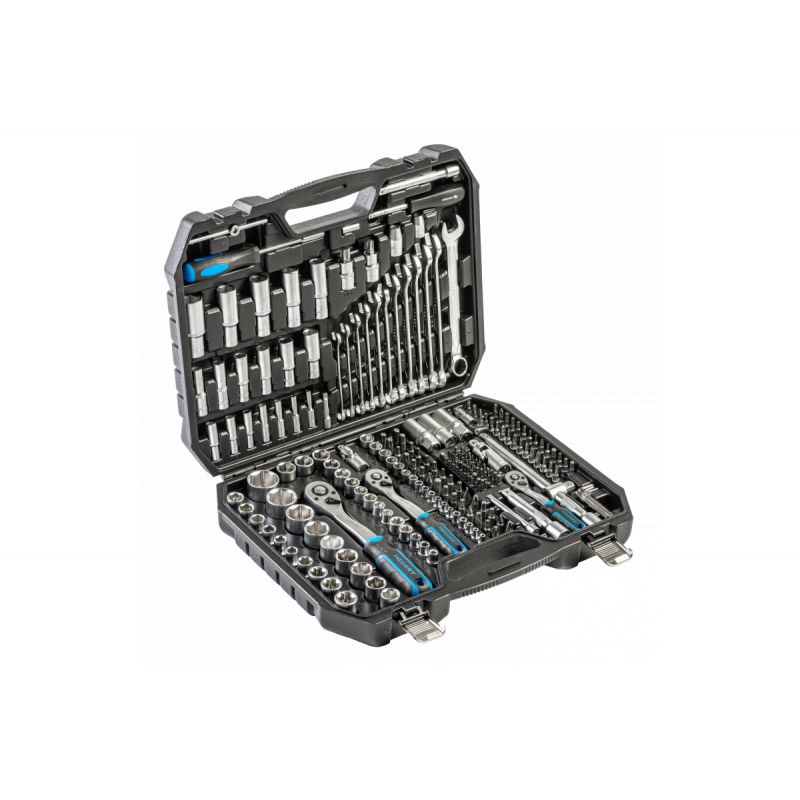 Įrankių komplektas Hogert HT1R244; 222 vnt.