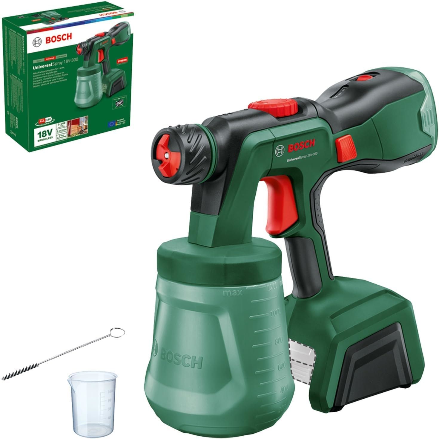 Dažų purkštuvas Bosch UniversalSpray 18V-300; 18 V (be akumuliatoriaus ir pakrovėjo) (naudota)