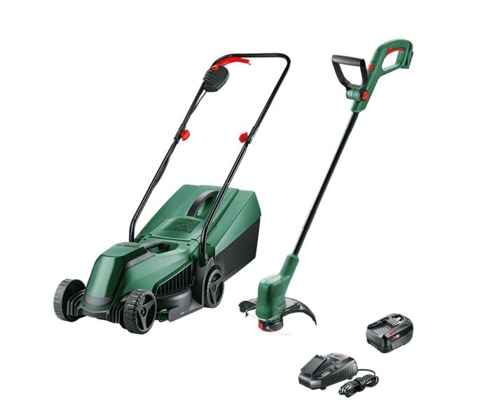 Įrankių rinkinys Bosch 06008B9D02 (EasyMower 18V-32-200 + EasyGrasscut 18V-26); 18 V; 1x4,0 Ah akum.